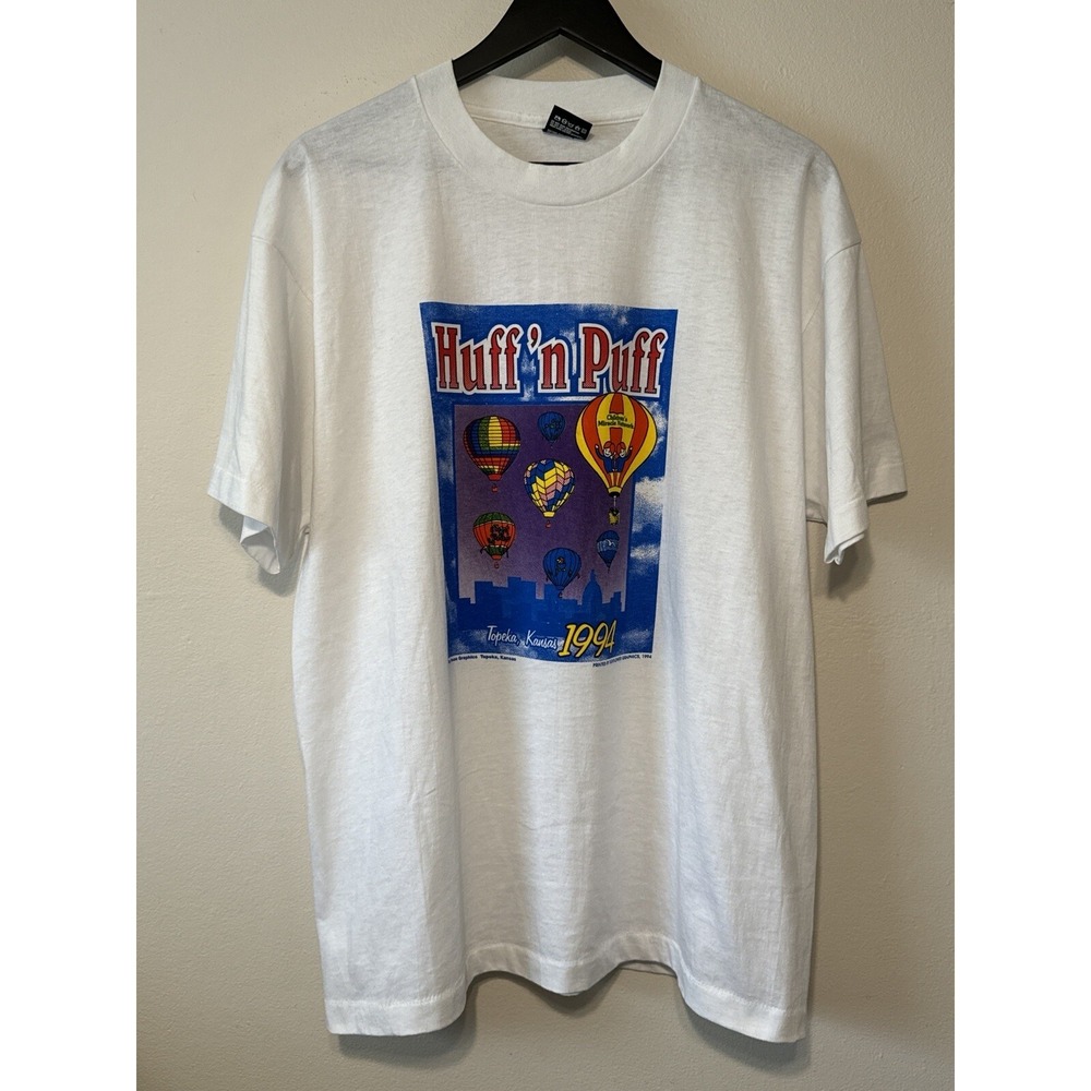 Vintage 1994 Huff N Puff Children's Miracle Network Tee Single Stitch Cartoon XL